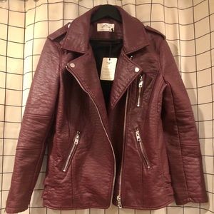 ASOS Urbancode Biker Moto Jacket faux leather